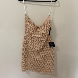 strapless party dress